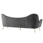 Cheshire Channel Tufted Performance Velvet Sofa in Gray