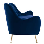 Cheshire Channel Tufted Performance Velvet Sofa in Navy