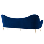 Cheshire Channel Tufted Performance Velvet Sofa in Navy