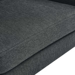 Corland Upholstered Fabric Loveseat in Charcoal