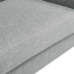 Corland Upholstered Fabric Loveseat in Light Gray