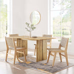 Amistad 60" Wood Dining Table in Oak