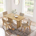 Amistad 60" Wood Dining Table in Oak