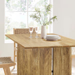 Amistad 60" Wood Dining Table in Oak