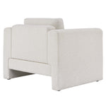 Visible Boucle Fabric Armchair in Ivory