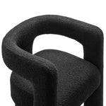 Kayla Boucle Upholstered Armchair in Black