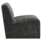 Amita Chenille Upholstered Accent Chair in Carbon Black