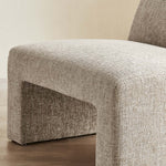 Amita Chenille Upholstered Accent Chair in Khaki