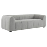 Liana Upholstered Fabric Sofa in Pewter