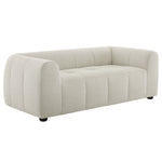 Liana Upholstered Fabric Loveseat in Linen