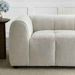 Liana Upholstered Fabric Loveseat in Linen