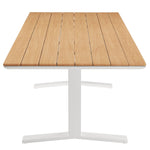 Aeris 9-Piece Outdoor Patio Aluminum Dining Set in White
