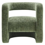 Jaylin Upholstered Chenille Accent Chair in Basil
