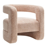 Jaylin Upholstered Chenille Accent Chair in Blush