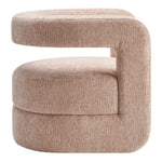 Jaylin Upholstered Chenille Accent Chair in Blush