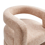 Jaylin Upholstered Chenille Accent Chair in Blush