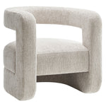 Jaylin Upholstered Chenille Accent Chair in Dove Gray