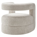 Jaylin Upholstered Chenille Accent Chair in Dove Gray