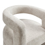 Jaylin Upholstered Chenille Accent Chair in Dove Gray