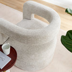 Jaylin Upholstered Chenille Accent Chair in Dove Gray