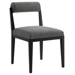 Kai Fabric Dining Chair in Charcoal Black