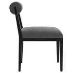 Kai Fabric Dining Chair in Charcoal Black