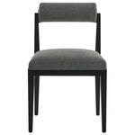 Kai Fabric Dining Chair in Charcoal Black