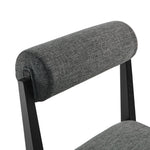 Kai Fabric Dining Chair in Charcoal Black