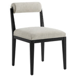 Kai Fabric Dining Chair in Linen Black