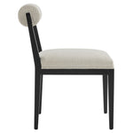 Kai Fabric Dining Chair in Linen Black
