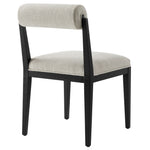Kai Fabric Dining Chair in Linen Black