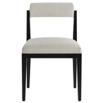 Kai Fabric Dining Chair in Linen Black
