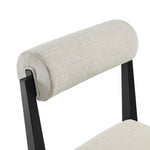Kai Fabric Dining Chair in Linen Black