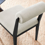 Kai Fabric Dining Chair in Linen Black