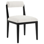 Kai Fabric Dining Chair in Salt Black