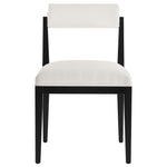 Kai Fabric Dining Chair in Salt Black