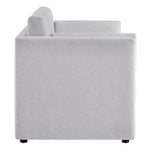 Linden Upholstered Heathered Chenille Sofa in Newsprint