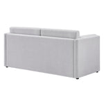 Linden Upholstered Heathered Chenille Sofa in Newsprint