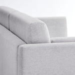 Linden Upholstered Heathered Chenille Sofa in Newsprint