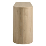 Duval 71" Rounded Sideboard Storage Cabinet in Hickory Frost