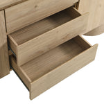 Duval 71" Rounded Sideboard Storage Cabinet in Hickory Frost