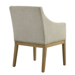 Alton Fabric Upholstered Dining Armchair in Linen Natural