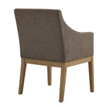 Alton Fabric Upholstered Dining Armchair in Mocha Natural