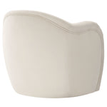 Compose Performance Velvet Accent Chair in Alabaster