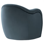 Compose Performance Velvet Accent Chair in Cadet Blue