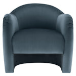 Compose Performance Velvet Accent Chair in Cadet Blue