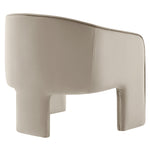 Greer Performance Velvet Upholstered Accent Armchair in Almond