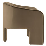 Greer Performance Velvet Upholstered Accent Armchair in Taupe
