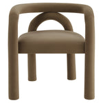 Astrid Performance Velvet Dining Chair in Camel