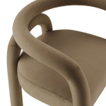 Astrid Performance Velvet Dining Chair in Camel